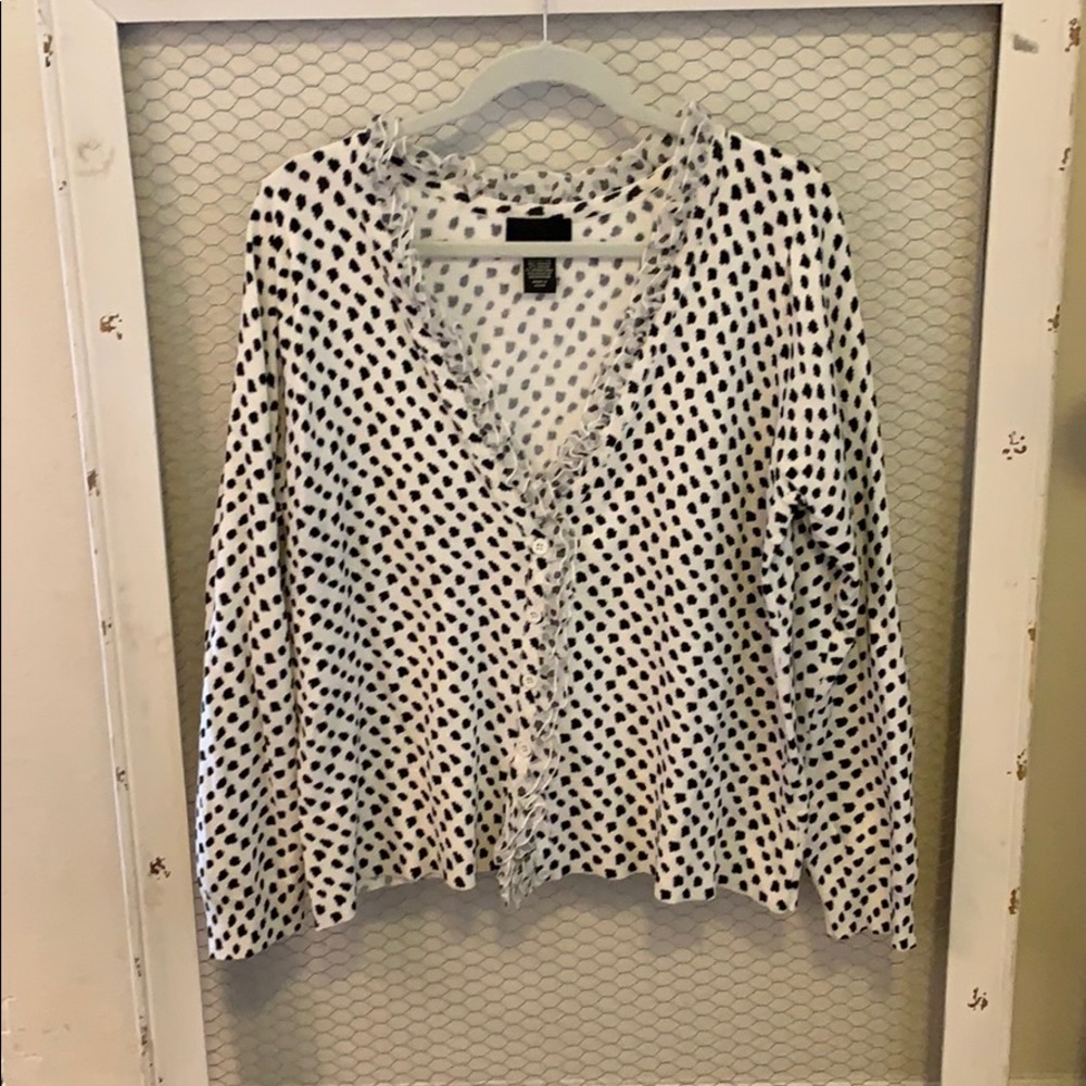 Lane Bryant Polka Dot Cardigan 18/20